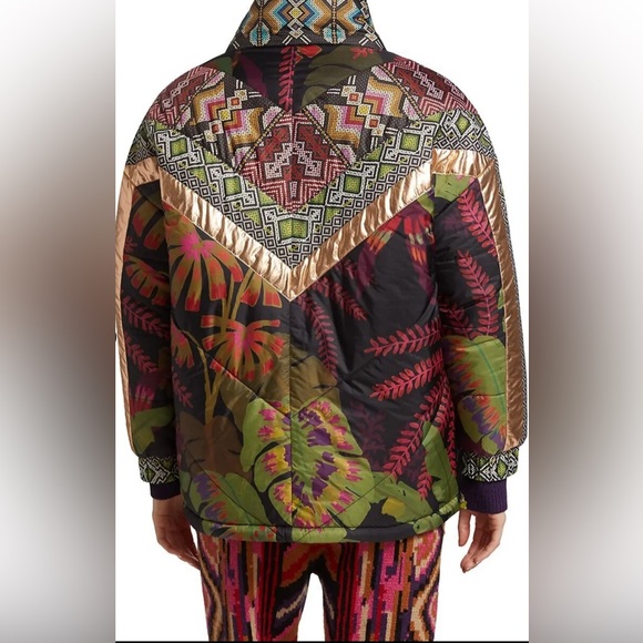 Farm Rio Tropical Rauti Reversible Puffer Jacket - Picture 5 of 12